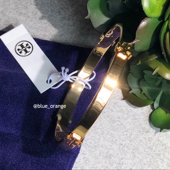 RESTOCKED ✨TORY BURCH✨LOGO BANGLE SLIP ON BRACELET - Picture 7 of 7